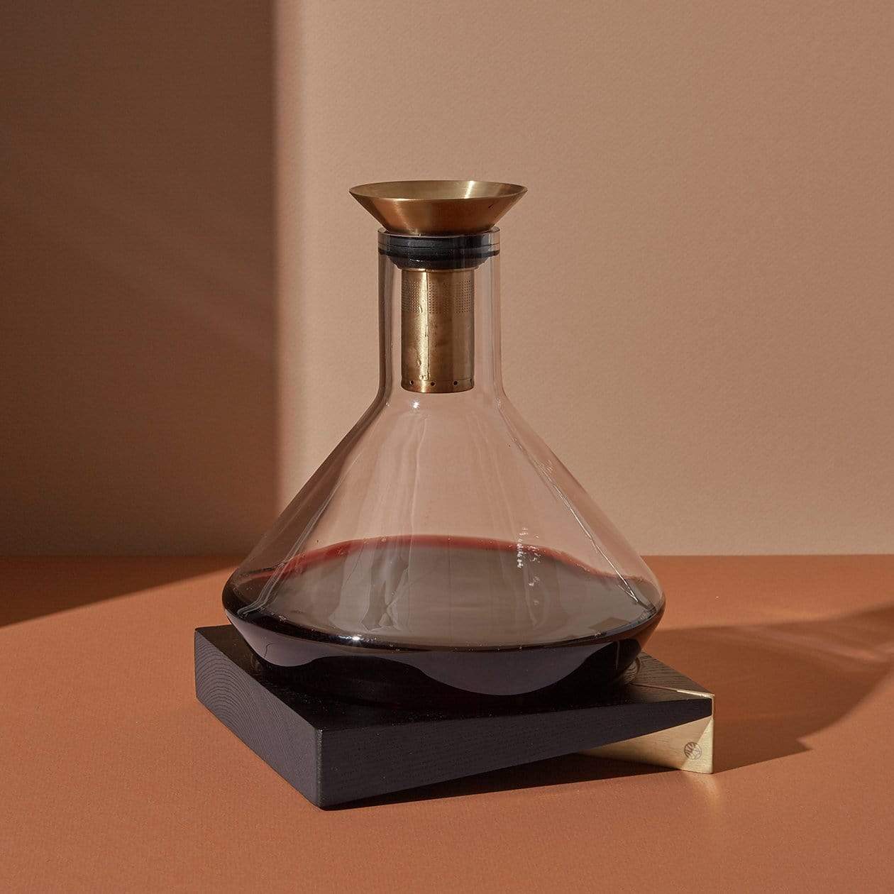 RBT Glass Decanter + Wood Base